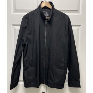 MAGCOMSEN‎ Black Jacket Lightweight Windbreaker Spring Fall Jackets Zip New